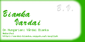 bianka vardai business card